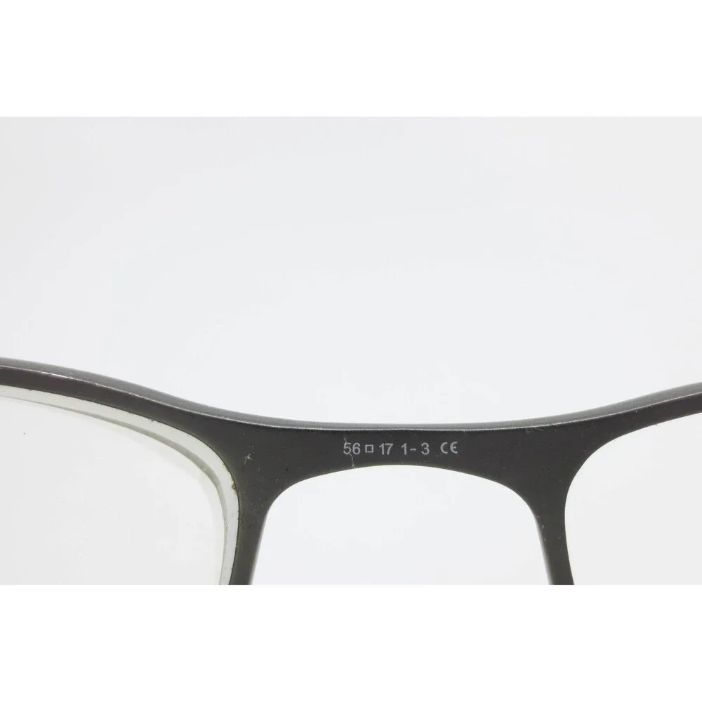 Giorgio Armani GA 500 R80 Mens Rectangular Eyeglasses Gunmetal Grey Black